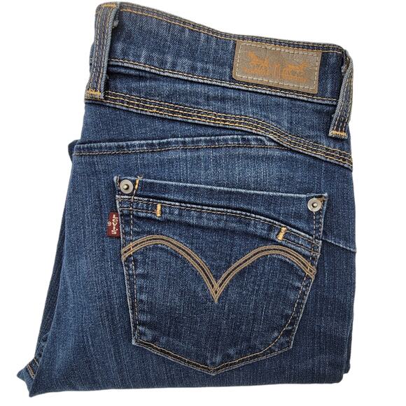 LEVI'S 222 Rare 2013 Midrise Skinny Leg "Flatters & Flaunts" Jeans - Size 8M - Picture 1 of 8